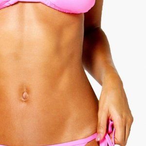 Boohoo Lisbon Triangle Bikini Set - pink Size 8 New WT